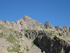 Le Corborant vu depuis les lacs de Lausfer.