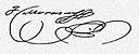 Firma de Francisco Morazán