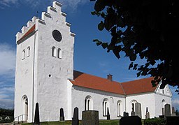 Gladsax kyrka i augusti 2010