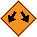 Roadway diverges