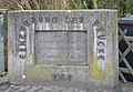 Brückenstein der Urselbachbrücke an der Spielsgasse in Niederursel