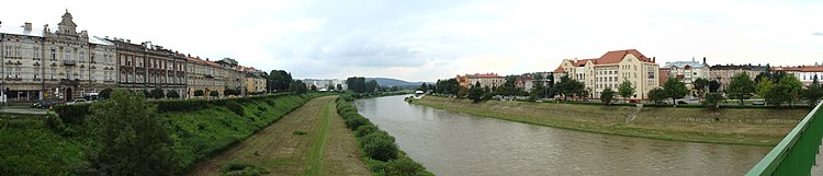 Panorama z mostu Orląt Przemyskich