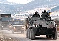 Convoy esloveno en misión de la KFOR en Kosovo