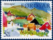 Stamp FO 514 of Postverk Føroya Issued: 7 February 2005 Artist: Eli Smith