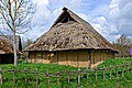 Schopfwalm bei einem Firstpfostenhaus (Fränkisches Freilandmuseum Bad Windsheim)