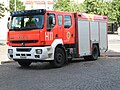 A fire engine in Helsinki, Finland. (Click the picture to see a list of equipment).