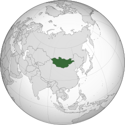 Location of Mongoliya