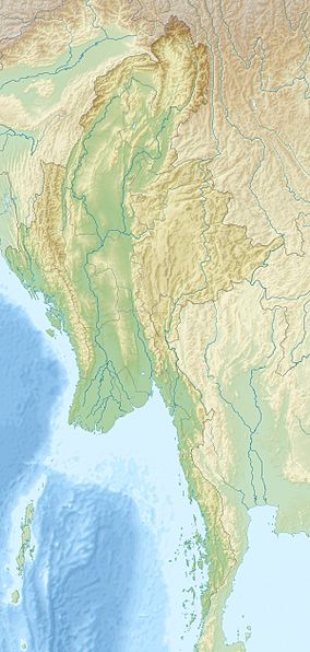 Map showing the location of Taman Nasional Natmataung