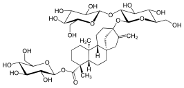 Structuurformule van stevioside