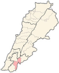 Location in Lebanon