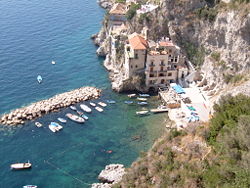 The marina at Conca dei Marini