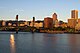 Colour photograph of the Portland, Oregon skyline in 2007