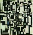 Theo van Doesburg Composition IX - D'après Les Joueurs de cartes, 1917-1918, Musée municipal de La Haye