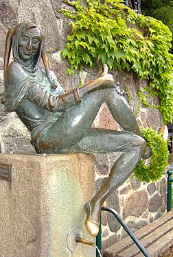 Eulenspiegelbrunnen in Mölln, 1951