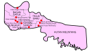 Map of Bagan Datuk District, Perak 霹雳州峇眼拿督县地图