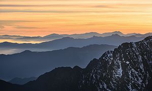 Un matin dans le Langtang, depuis Laurebina-La Pass