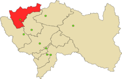 Location of Junín in the Junín Region