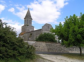 The church in Saint-Simeux