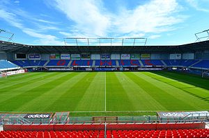 Das Stadion Miejski in Gliwice im September 2012