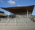 De Senedd, het parlementsgebouw van Wales, Cardiff