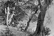 Paseo a orillas del lago en 1897. Fotografía de Alberto G. Valdeavellano.[20]​