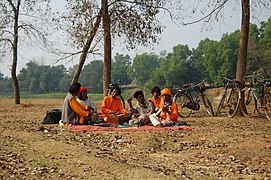 Baul singers in performance at Santiniketan