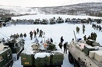 Norwegian military preparations during the 2009 Cold Response exercise.