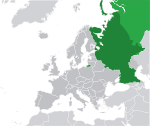 Map showing Russia in Europe