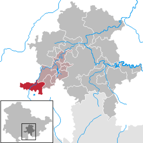 Poziția Katzhütte pe harta districtului Saalfeld-Rudolstadt