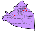 Map of Hilir Perak District, Perak 霹雳州下霹雳县地图