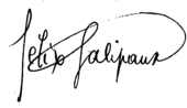 signature de Félix Galipaux