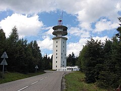 Turm am Straßenpass Col du Valsberg