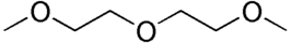 Structuurformule van diglyme