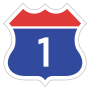 Expressway No.1 shield}}