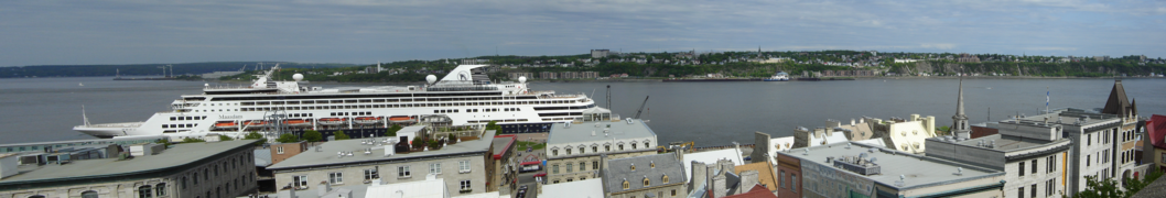 Panorama depuis Québec, vue sur Lévis.