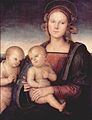 Perugino: Madonna, o Menino e João Batista