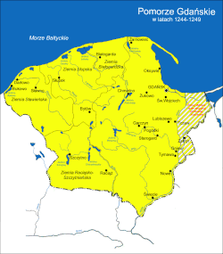 Gdańsk Pomerania in 1244-1249