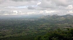 Aerial view of Vennanthur from Alavaimalai