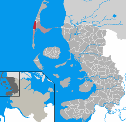 Tidigare läge för kommunen Westerland i Kreis Rendsburg-Eckernförde