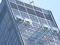 A ground-level view of the multiple balconies at Willis Tower Skydeck