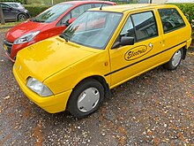 Citroën AX Electrique 2-door cargo variant (formerly used by the Luxembourg postal service)