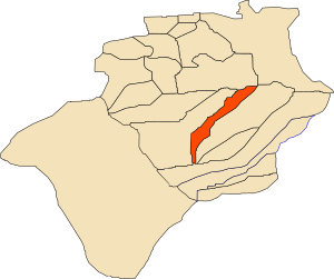 Location of Tamtert commune within Béchar Province