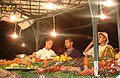 Food being served at Djemaa el Fna