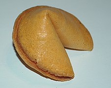 A fortune cookie