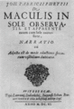 Q62534 Johannes Fabricius geboren op 8 januari 1587 overleden op 19 maart 1616