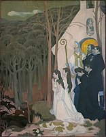 Maurice Denis, Final scene of the Legend of Saint Hubert (1897), Departmental Museum of Maurice Denis, Saint-Germain-en-Laye (1897)