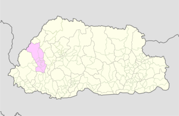 Location of Wangchang Gewog