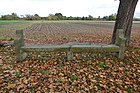 Le banc-reposoir sur la RD 159.