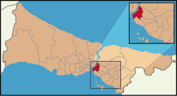 Localização de Uscudar na Província de Istambul