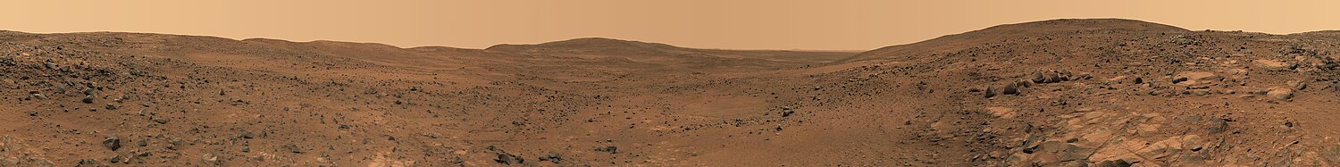 Panoramabild tagen av NASAs rover Spirit, november 2005.